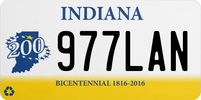 IN license plate 977LAN