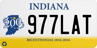IN license plate 977LAT