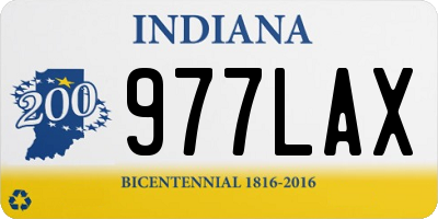 IN license plate 977LAX