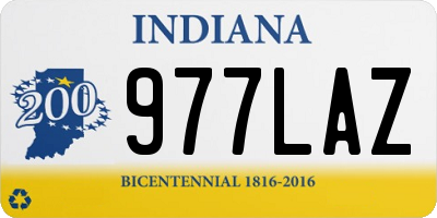IN license plate 977LAZ