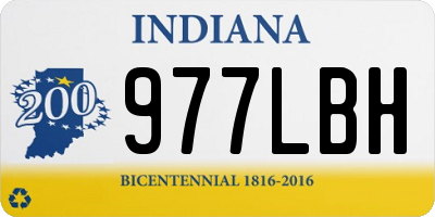 IN license plate 977LBH