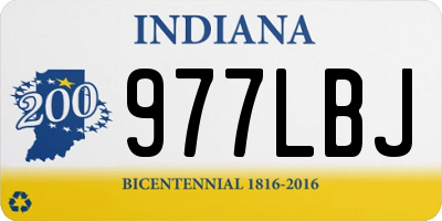 IN license plate 977LBJ