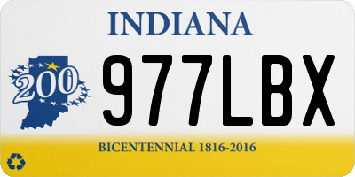 IN license plate 977LBX