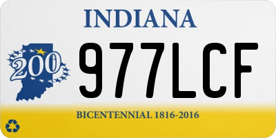 IN license plate 977LCF