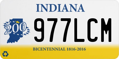 IN license plate 977LCM