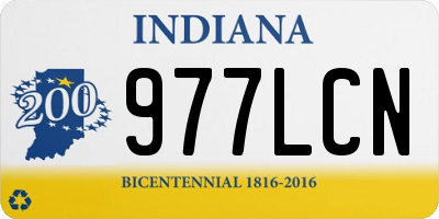 IN license plate 977LCN