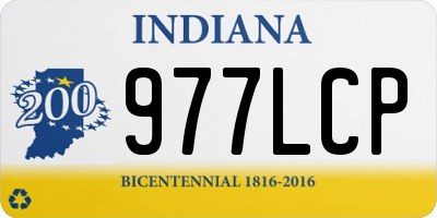 IN license plate 977LCP