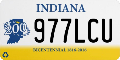 IN license plate 977LCU