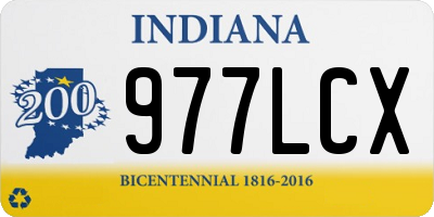 IN license plate 977LCX
