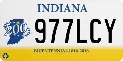 IN license plate 977LCY