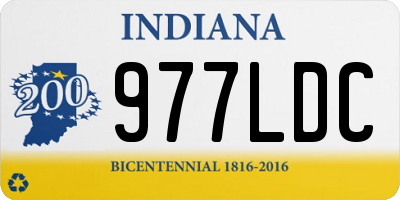 IN license plate 977LDC