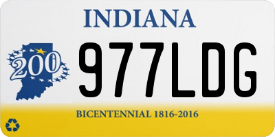 IN license plate 977LDG