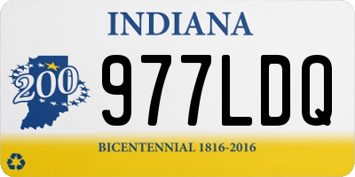 IN license plate 977LDQ
