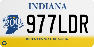 IN license plate 977LDR