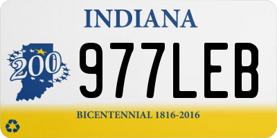 IN license plate 977LEB