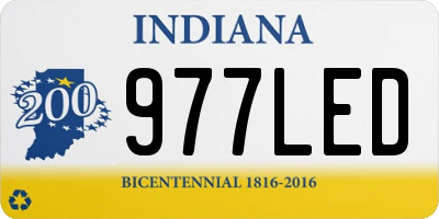 IN license plate 977LED