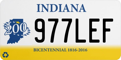 IN license plate 977LEF