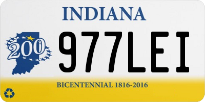 IN license plate 977LEI