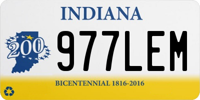 IN license plate 977LEM