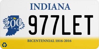 IN license plate 977LET