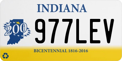 IN license plate 977LEV