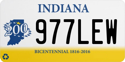 IN license plate 977LEW