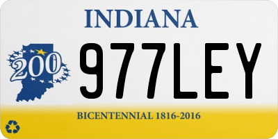 IN license plate 977LEY