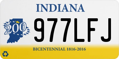 IN license plate 977LFJ