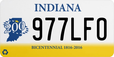 IN license plate 977LFO