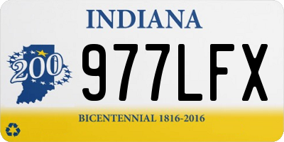IN license plate 977LFX