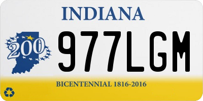 IN license plate 977LGM