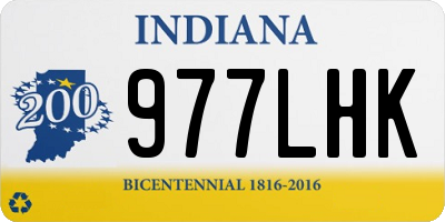 IN license plate 977LHK