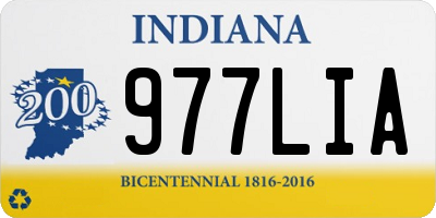 IN license plate 977LIA