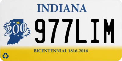 IN license plate 977LIM
