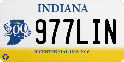 IN license plate 977LIN