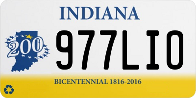 IN license plate 977LIO