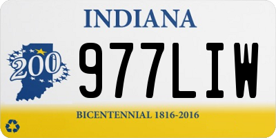 IN license plate 977LIW