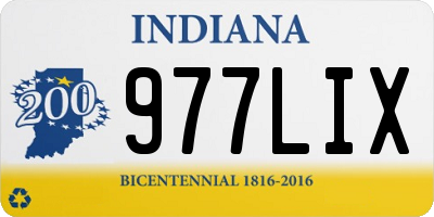 IN license plate 977LIX