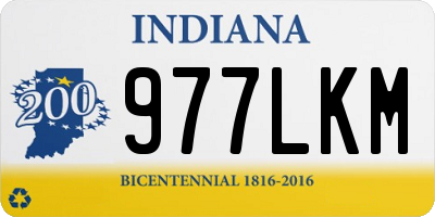 IN license plate 977LKM