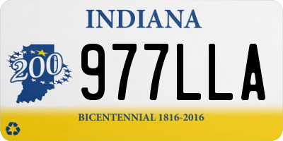 IN license plate 977LLA