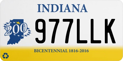 IN license plate 977LLK