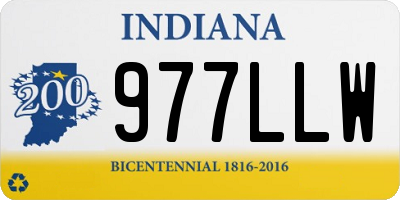IN license plate 977LLW