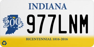 IN license plate 977LNM