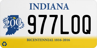 IN license plate 977LOQ