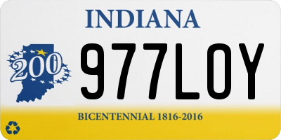 IN license plate 977LOY