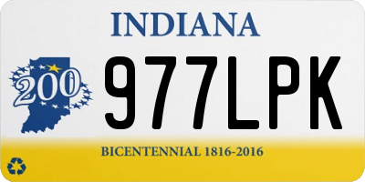 IN license plate 977LPK