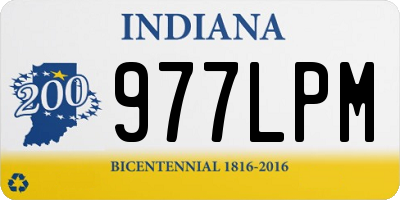 IN license plate 977LPM