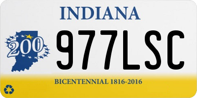 IN license plate 977LSC