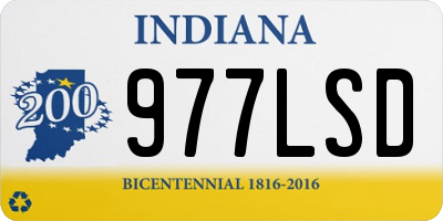 IN license plate 977LSD