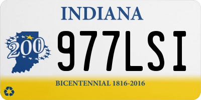 IN license plate 977LSI